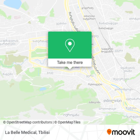 La Belle Medical map