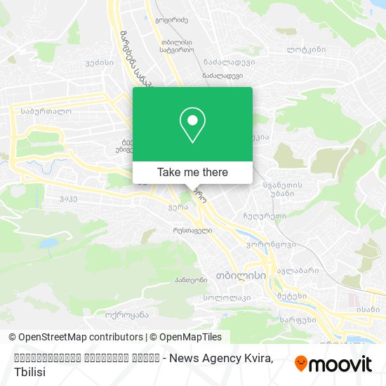 საინფორმაციო სააგენტო კვირა - News Agency Kvira map