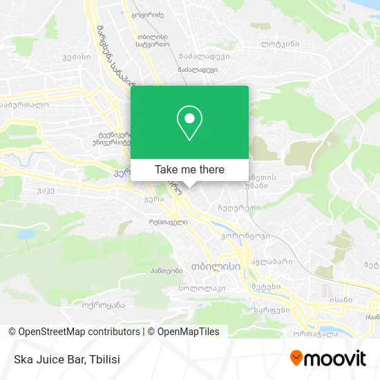 Карта Ska Juice Bar