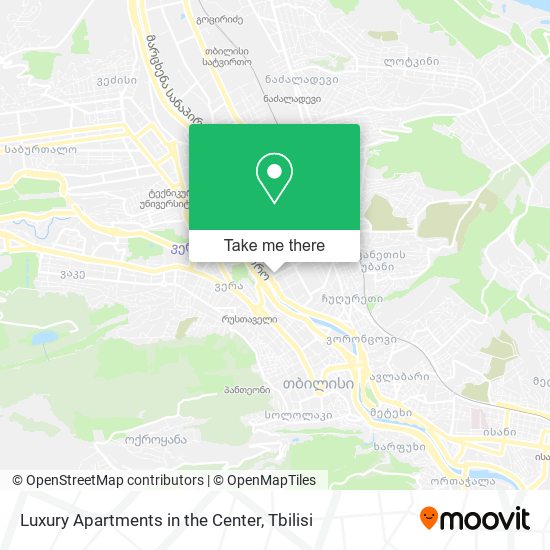 Luxury Apartments in the Center map