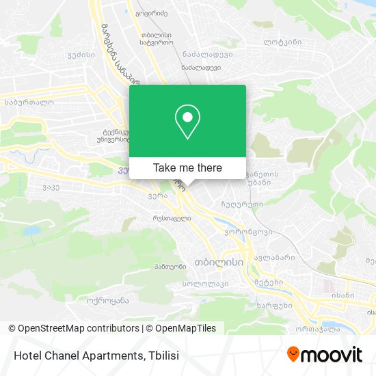 Hotel Chanel Apartments map