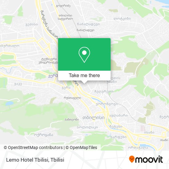 Lemo Hotel Tbilisi map