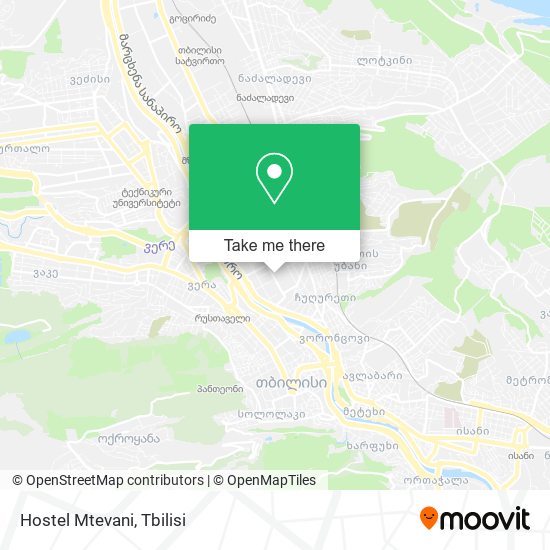 Hostel Mtevani map