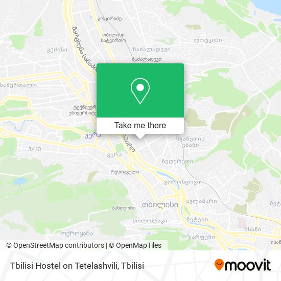 Tbilisi Hostel on Tetelashvili map