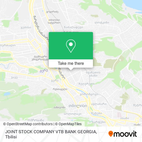 JOINT STOCK COMPANY VTB BANK GEORGIA map