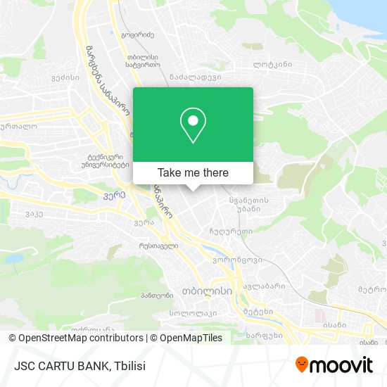 JSC CARTU BANK map