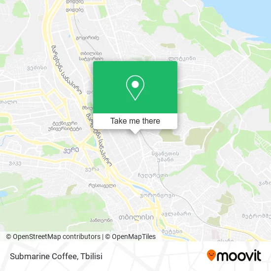 Карта Submarine Coffee