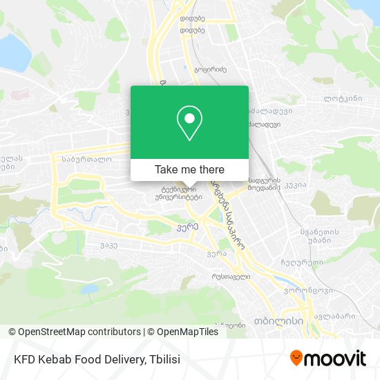 KFD Kebab Food Delivery map