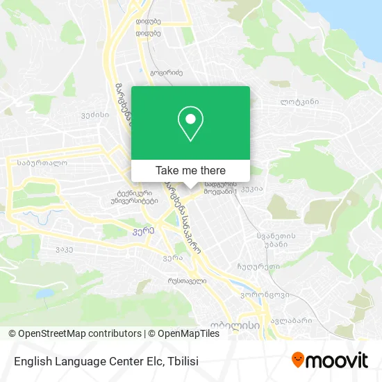 Карта English Language Center Elc