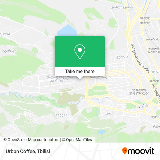 Карта Urban Coffee