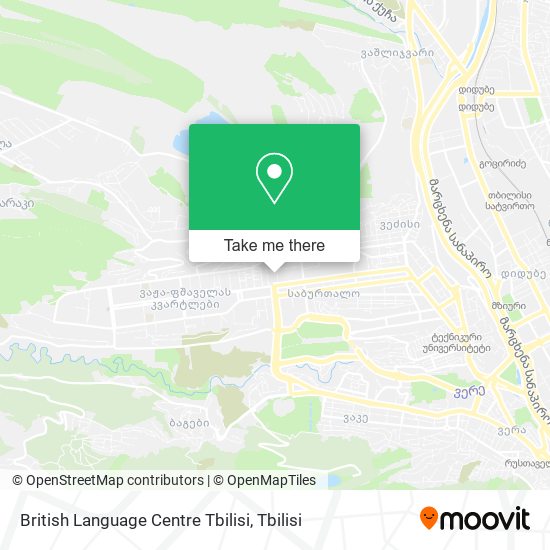 British Language Centre Tbilisi map