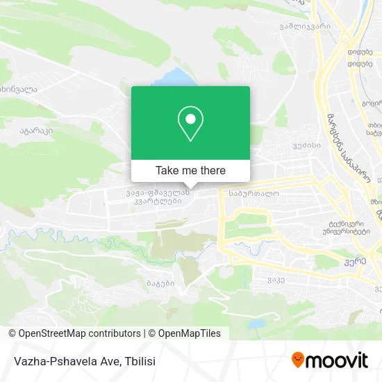Карта Vazha-Pshavela Ave
