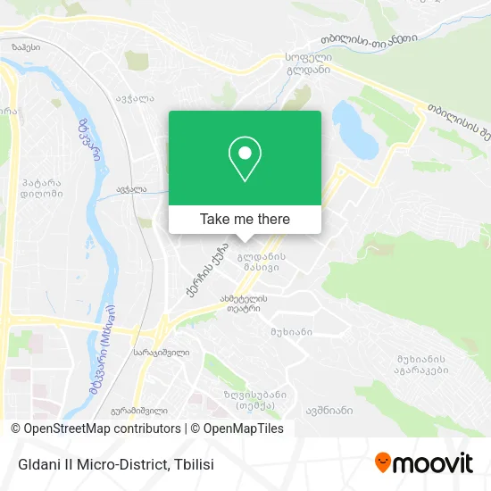 Карта Gldani II Micro-District