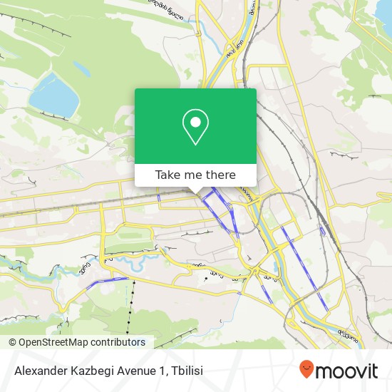 Alexander Kazbegi Avenue 1 map