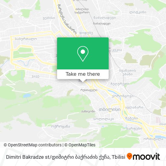 Карта Dimitri Bakradze st / დიმიტრი ბაქრაძის ქუჩა