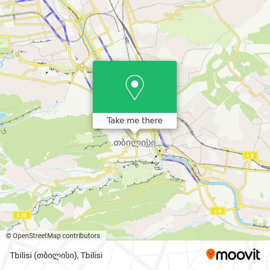 Tbilisi (თბილისი) map