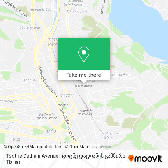 Tsotne Dadiani Avenue | ცოტნე დადიანის გამზირი map