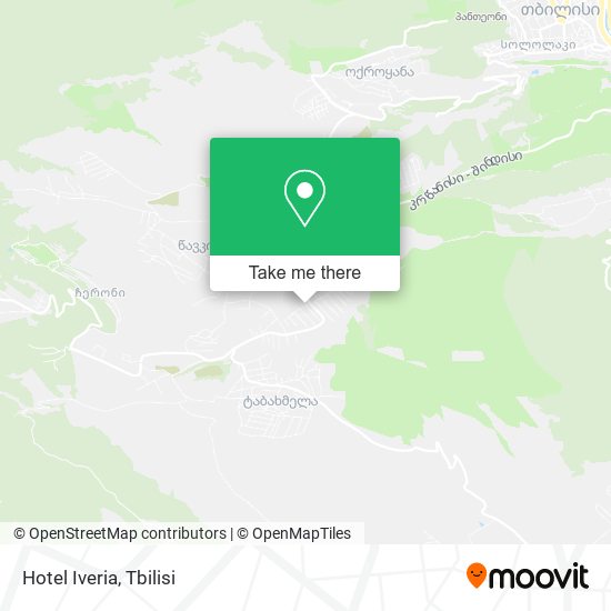 Hotel Iveria map