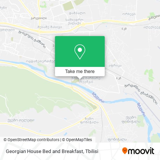 Georgian House Bed and Breakfast map