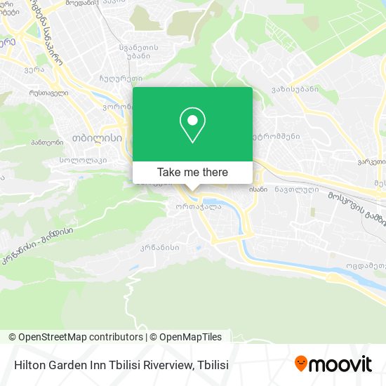 Карта Hilton Garden Inn Tbilisi Riverview