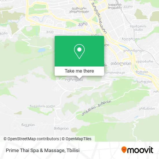 Карта Prime Thai Spa & Massage