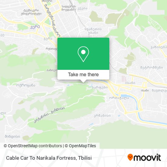 Cable Car To Narikala Fortress map