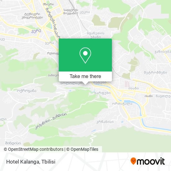 Hotel Kalanga map