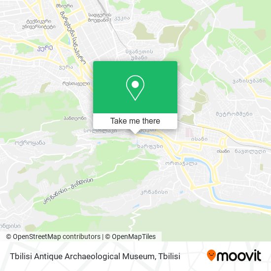 Tbilisi Antique Archaeological Museum map
