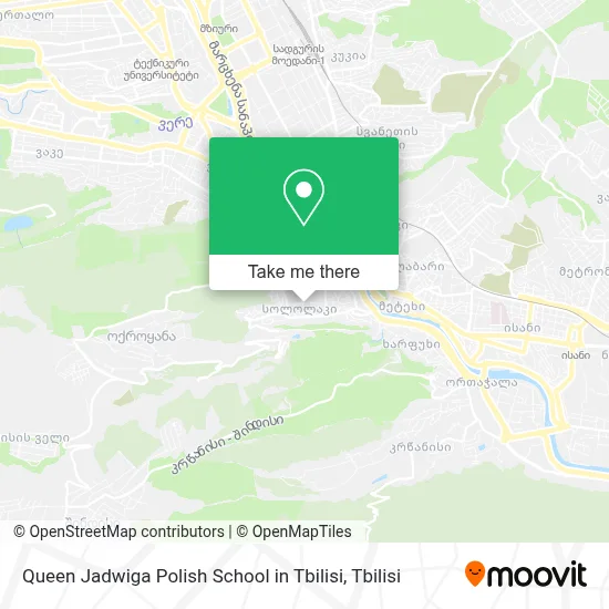 Queen Jadwiga Polish School in Tbilisi map