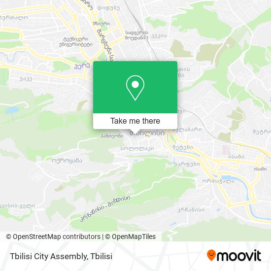 Карта Tbilisi City Assembly