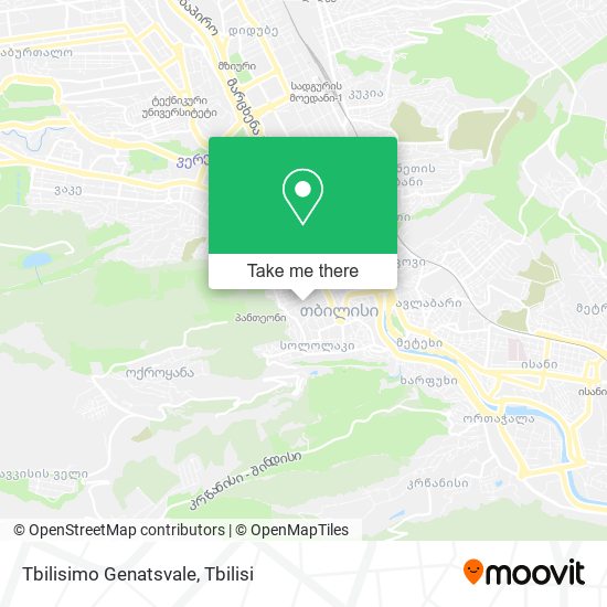 Tbilisimo Genatsvale map