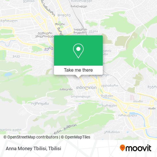 Карта Anna Money Tbilisi