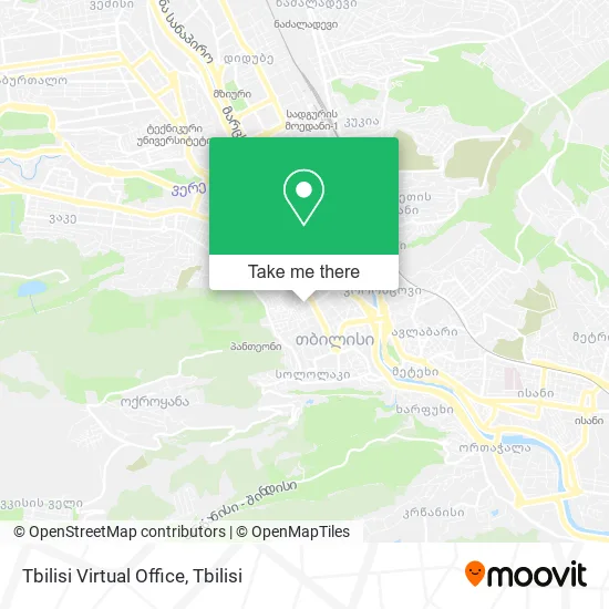 Tbilisi Virtual Office map