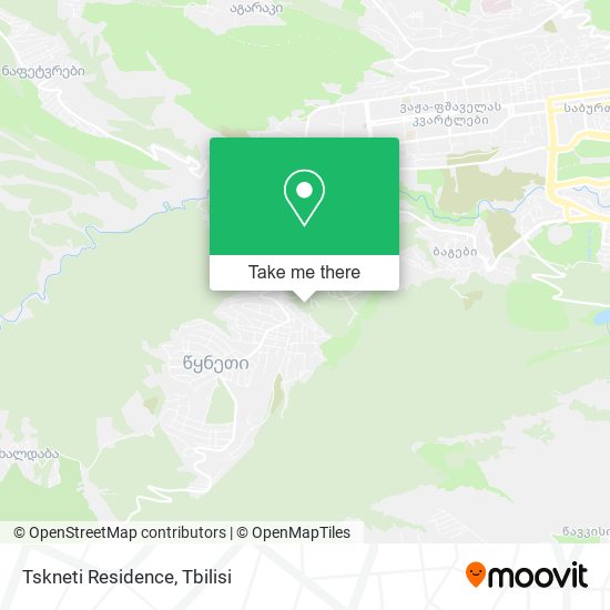 Tskneti Residence map