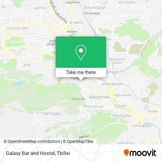 Galaxy Bar and Hostel map