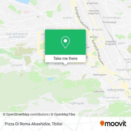 Карта Pizza Di Roma Abashidze
