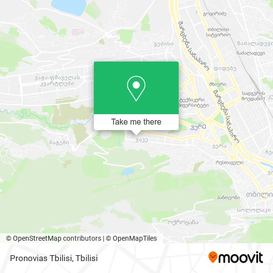 Карта Pronovias Tbilisi