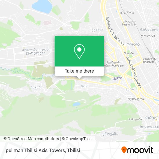 pullman Tbilisi Axis Towers map