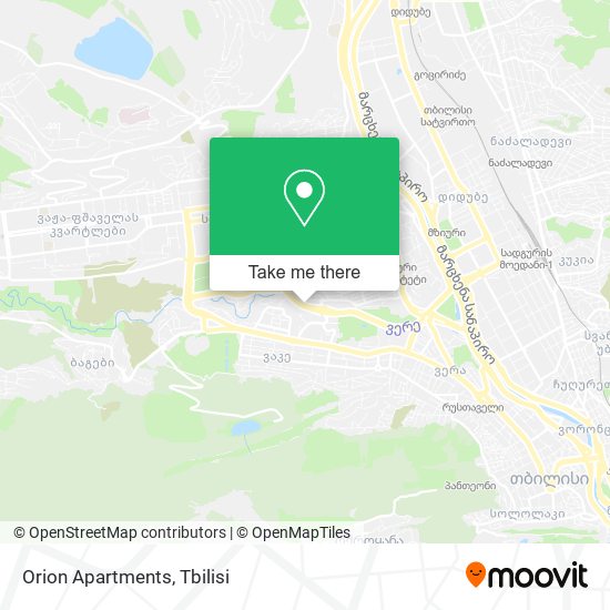 Orion Apartments map