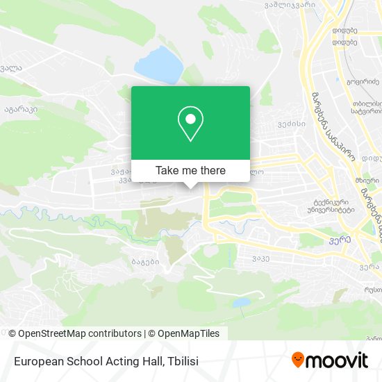 European School Acting Hall map