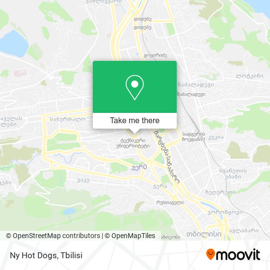 Ny Hot Dogs map