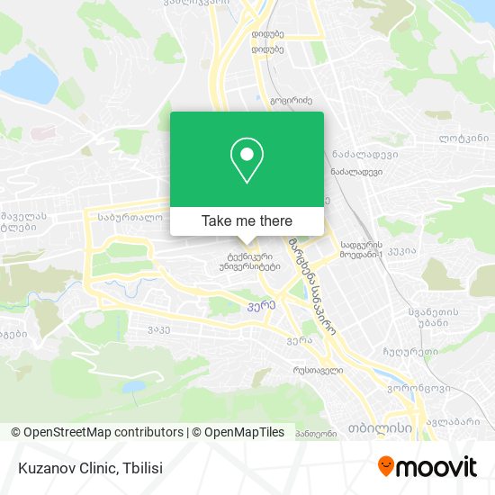 Kuzanov Clinic map