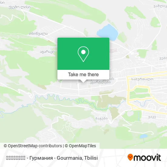 გურმანია - Гурмания - Gourmania map