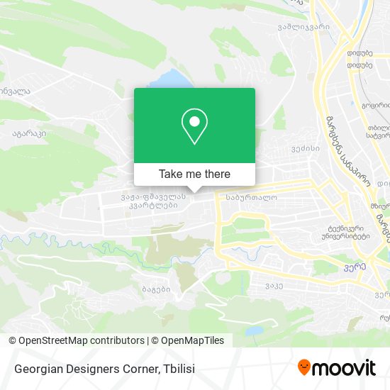 Georgian Designers Corner map
