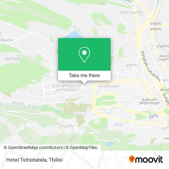 Карта Hotel Tsitsinatela