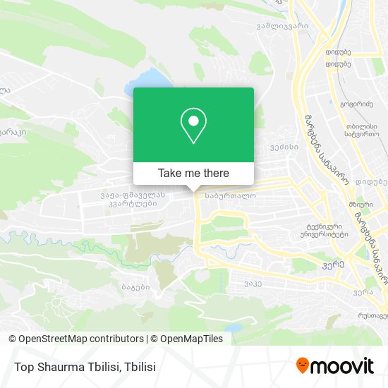 Top Shaurma Tbilisi map