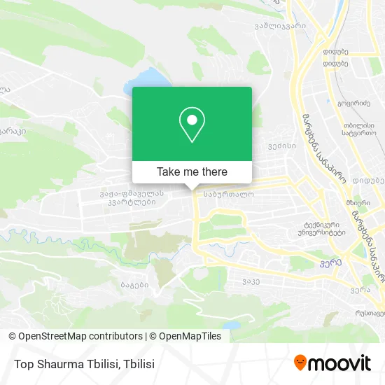 Карта Top Shaurma Tbilisi