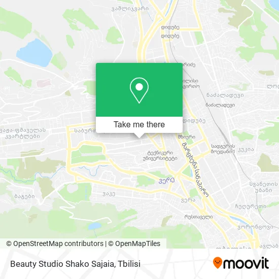 Карта Beauty Studio Shako Sajaia