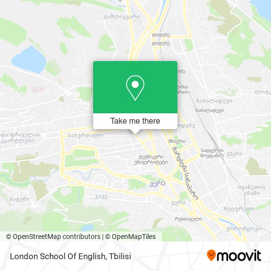 London School Of English map