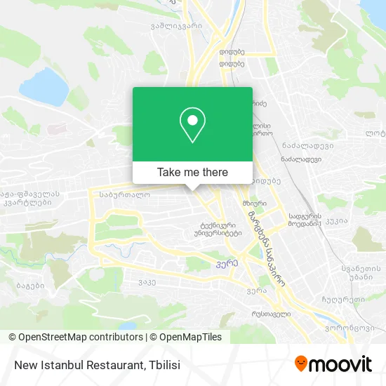 Карта New Istanbul Restaurant